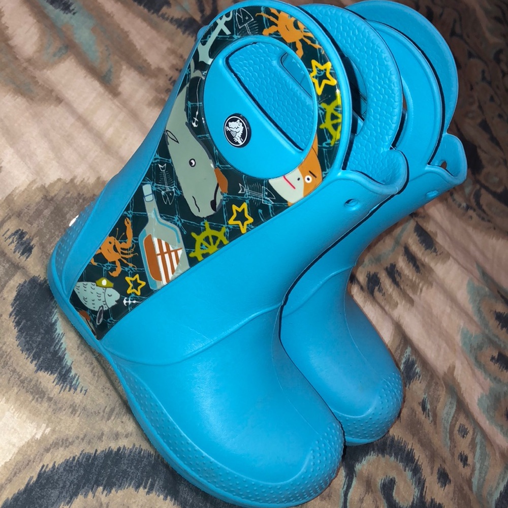 Crocs - Aqua Rain Boots - Size 12